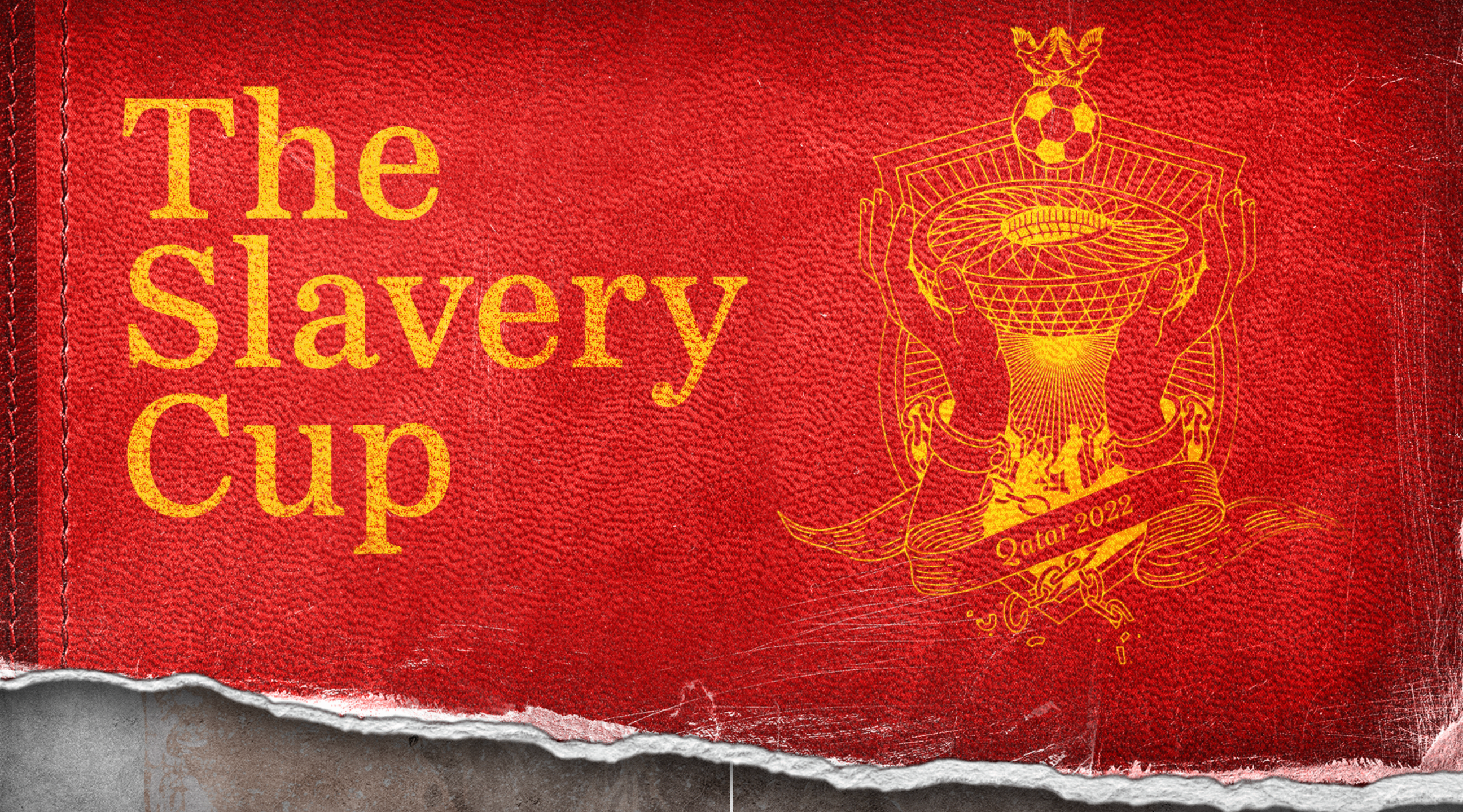 a screenshot from "The Slavery Cup" website from Mojo Supermarket