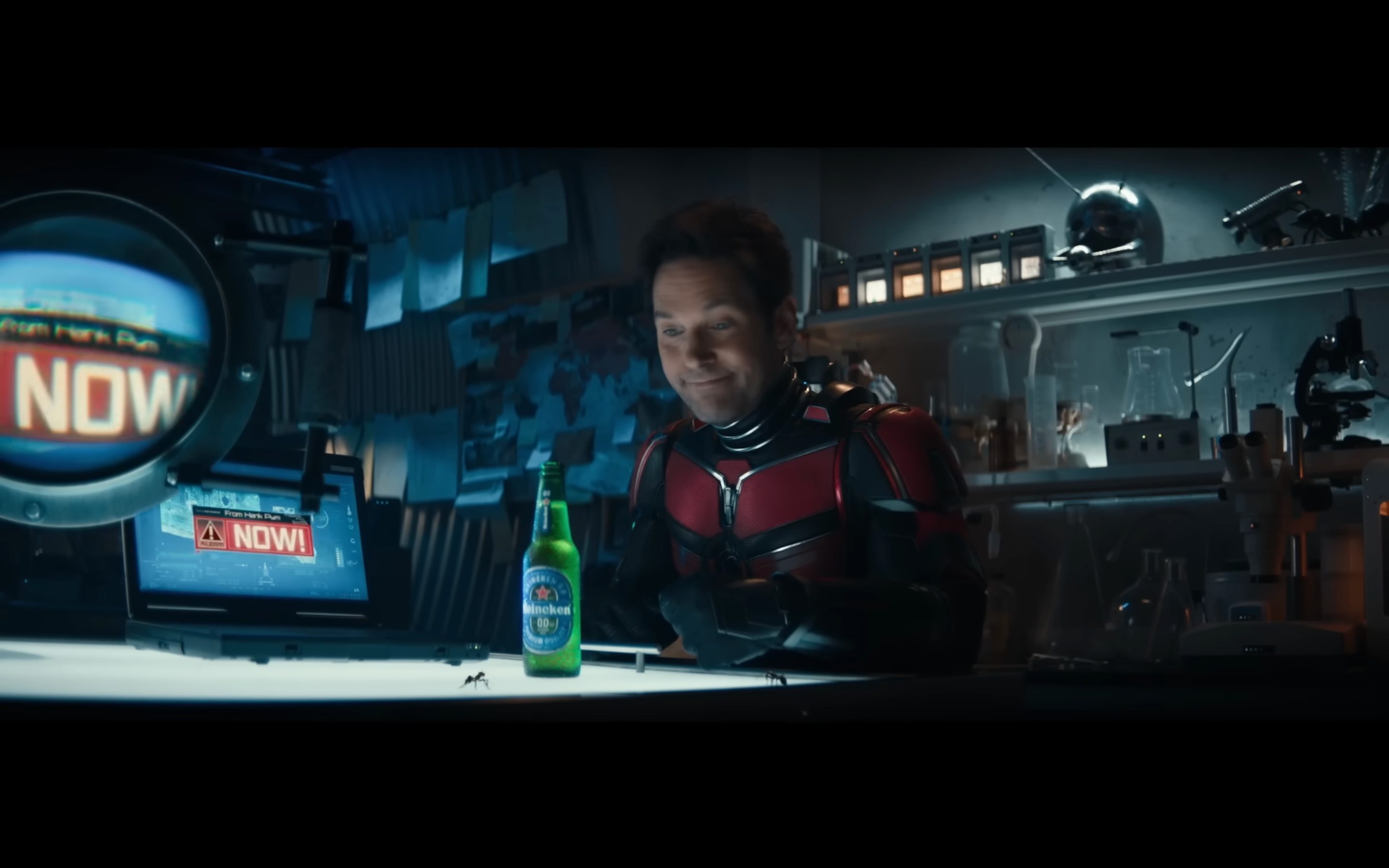 an image of Paul Rudd in Heineken's Super Bowl ad