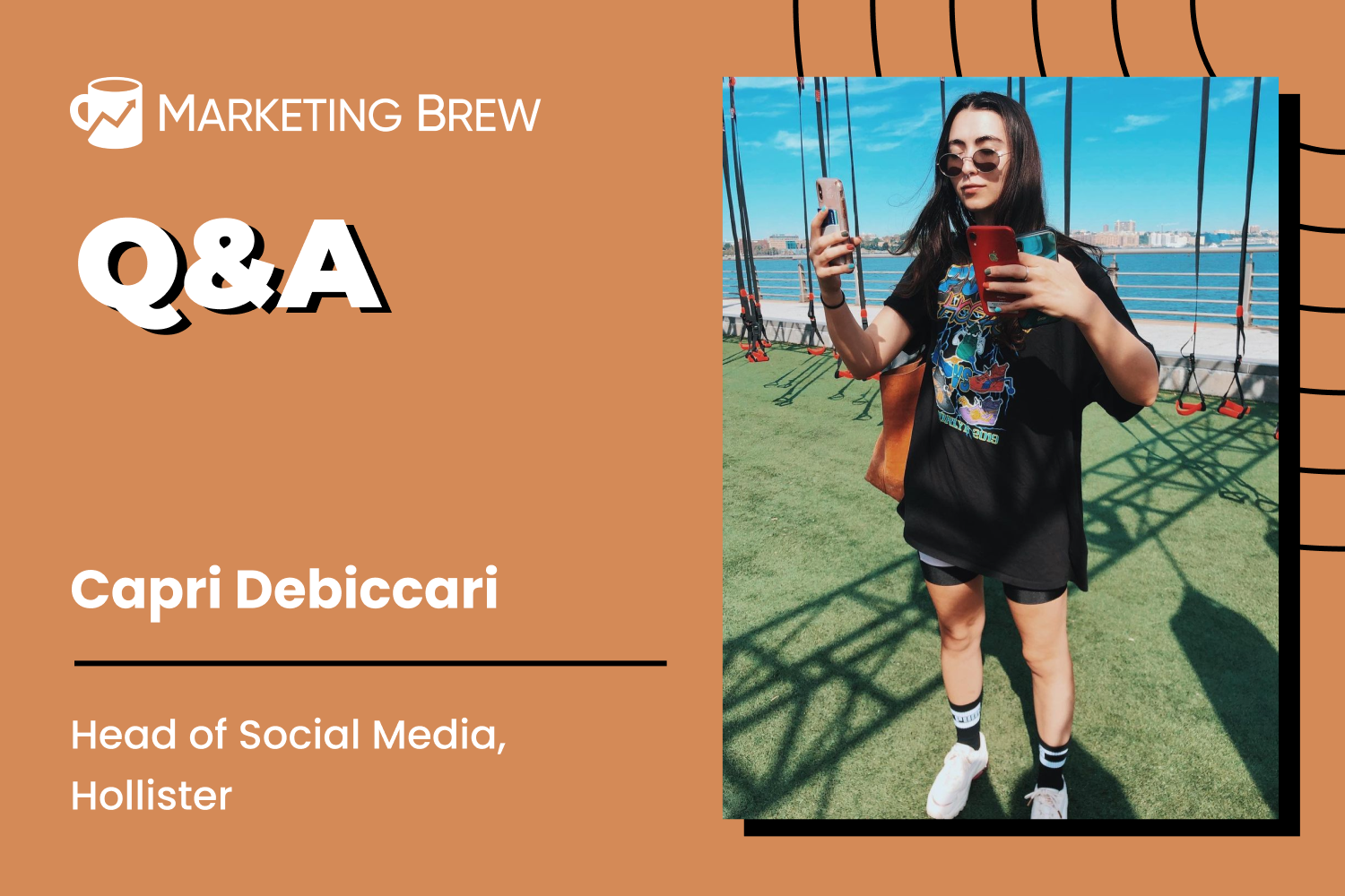 Capri Debiccari in Marketing Brew's "head of social media" Q&A series