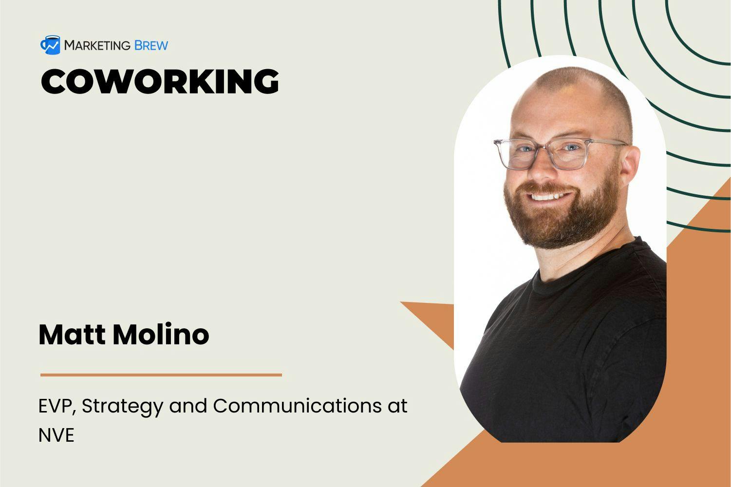 Matt Molino in Marketing Brew's Coworking